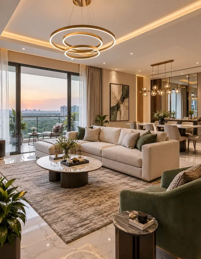 Luxury apartment interior at M3M Sector 108 Noida